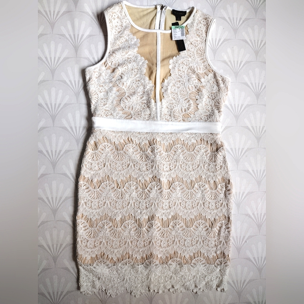 NWT Miss avenue lace overlay Bodycon dress